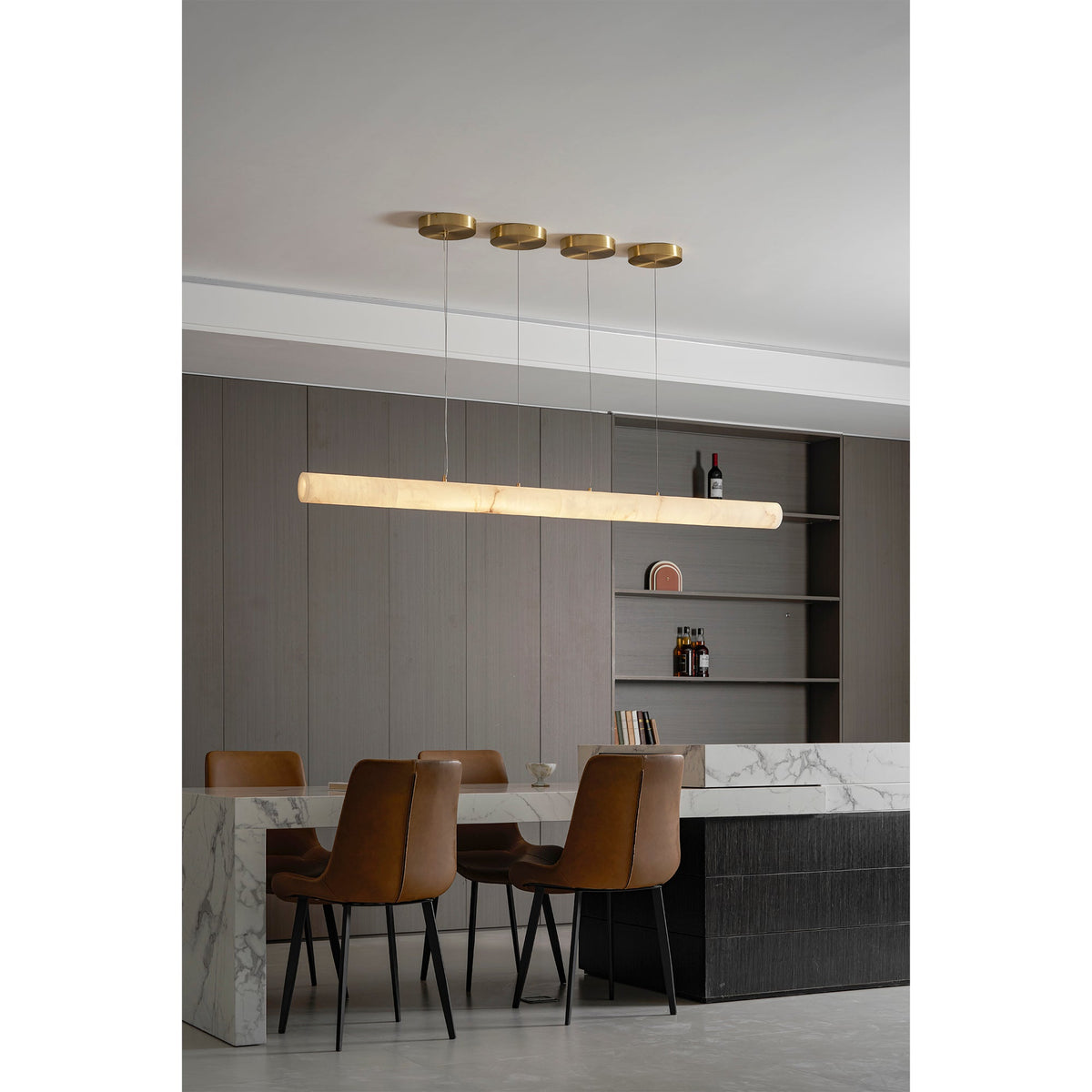 Halima Linear Alabaster Chandelier