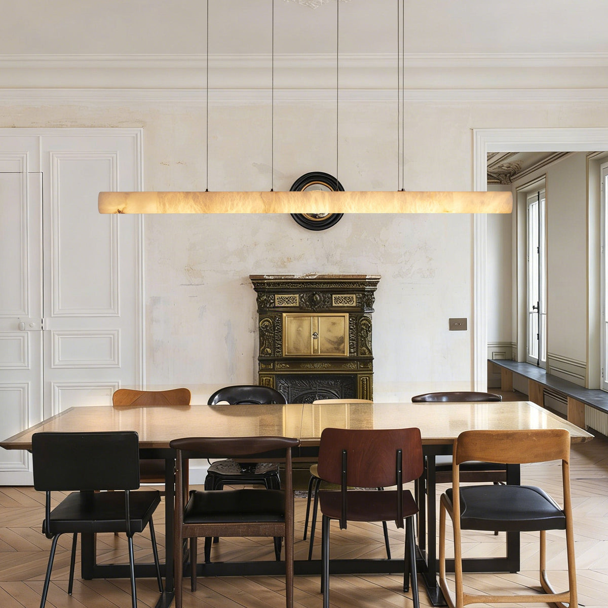 Halima Linear Alabaster Chandelier