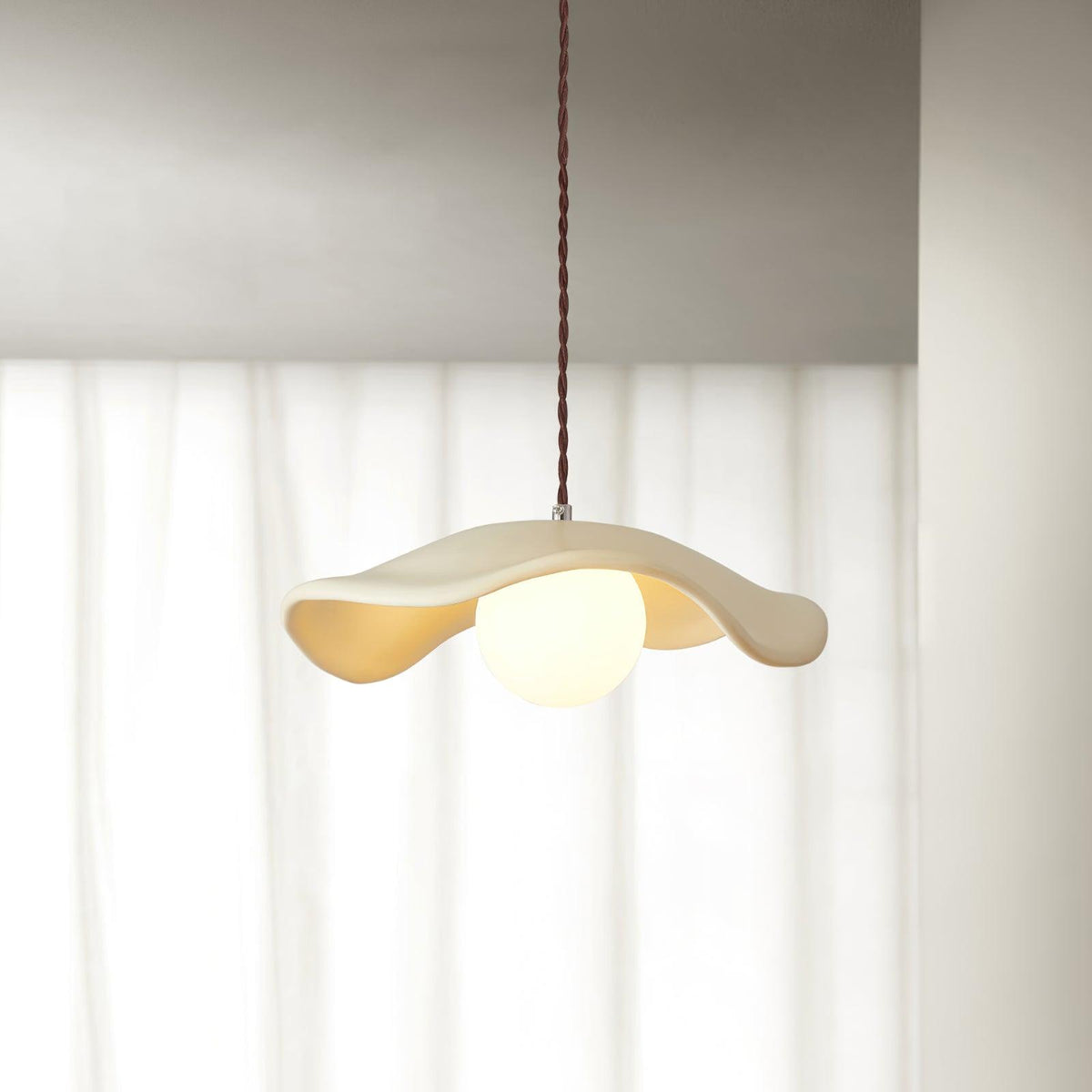 Hats Pendant Lamp ? 13.7″ x H 3.9″/ Dia 35cm x H 10cm / Beige Pendant light