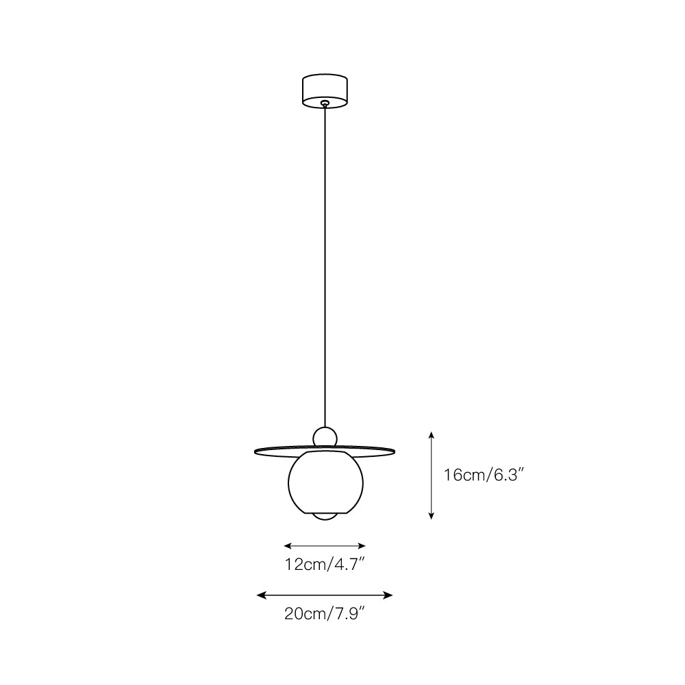 Helios Cord Alabaster Pendant Light