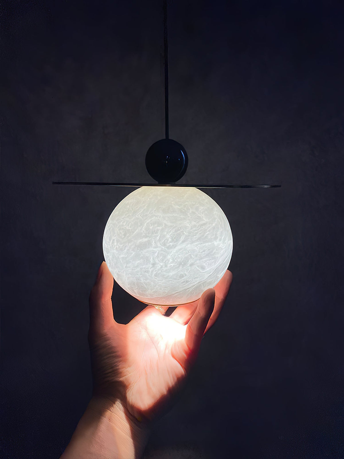 Helios Cord Alabaster Pendant Light