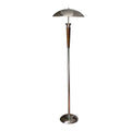 Helmet Floor Lamp ? 15.7″ x H 62.9″ / Dia 40cm x H 160cm / Chrome & Walnut / US plug Floor lamp