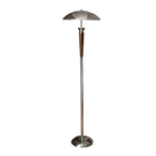 Helmet Floor Lamp ? 15.7″ x H 62.9″ / Dia 40cm x H 160cm / Chrome & Walnut / US plug Floor lamp