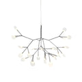 Black Firefly LED Chandelier 30 heads ? 19.7″ / Dia 50cm Suitable for small rooms / Warm Light / Wall switch Chandelier