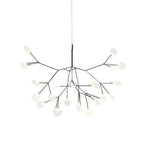 Black Firefly LED Chandelier 30 heads ? 19.7″ / Dia 50cm Suitable for small rooms / Warm Light / Wall switch Chandelier