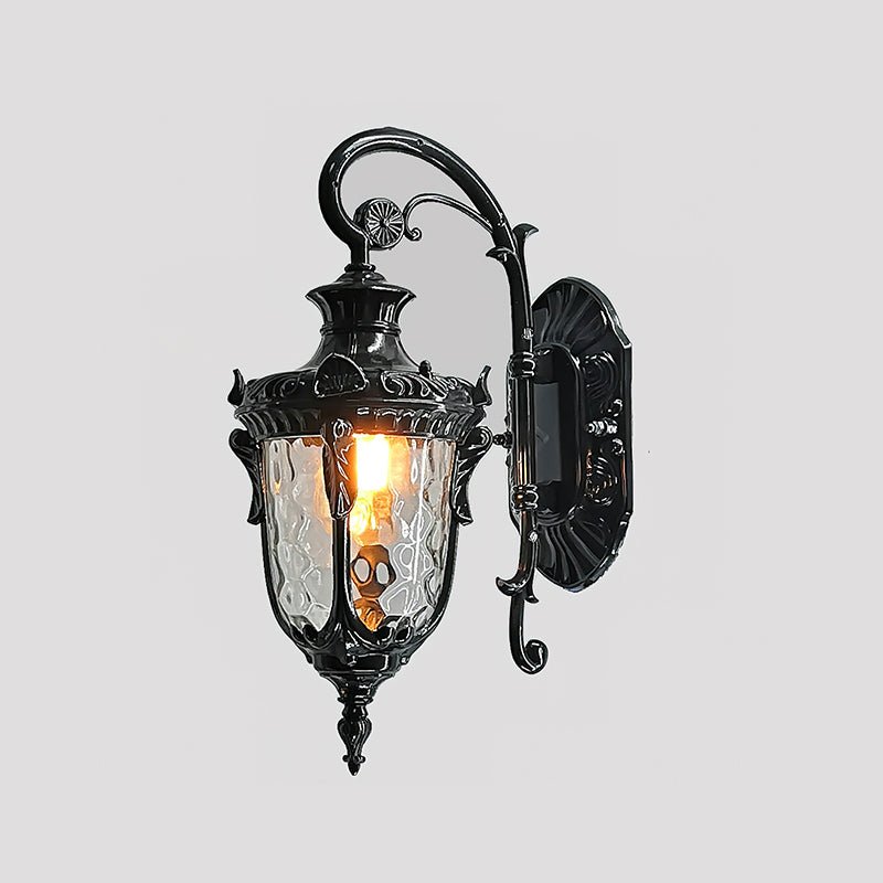Heritage Outdoor Wall Lamp L 9.1” x W 6.3” x H 16.9” / Black / Single Wall lamp