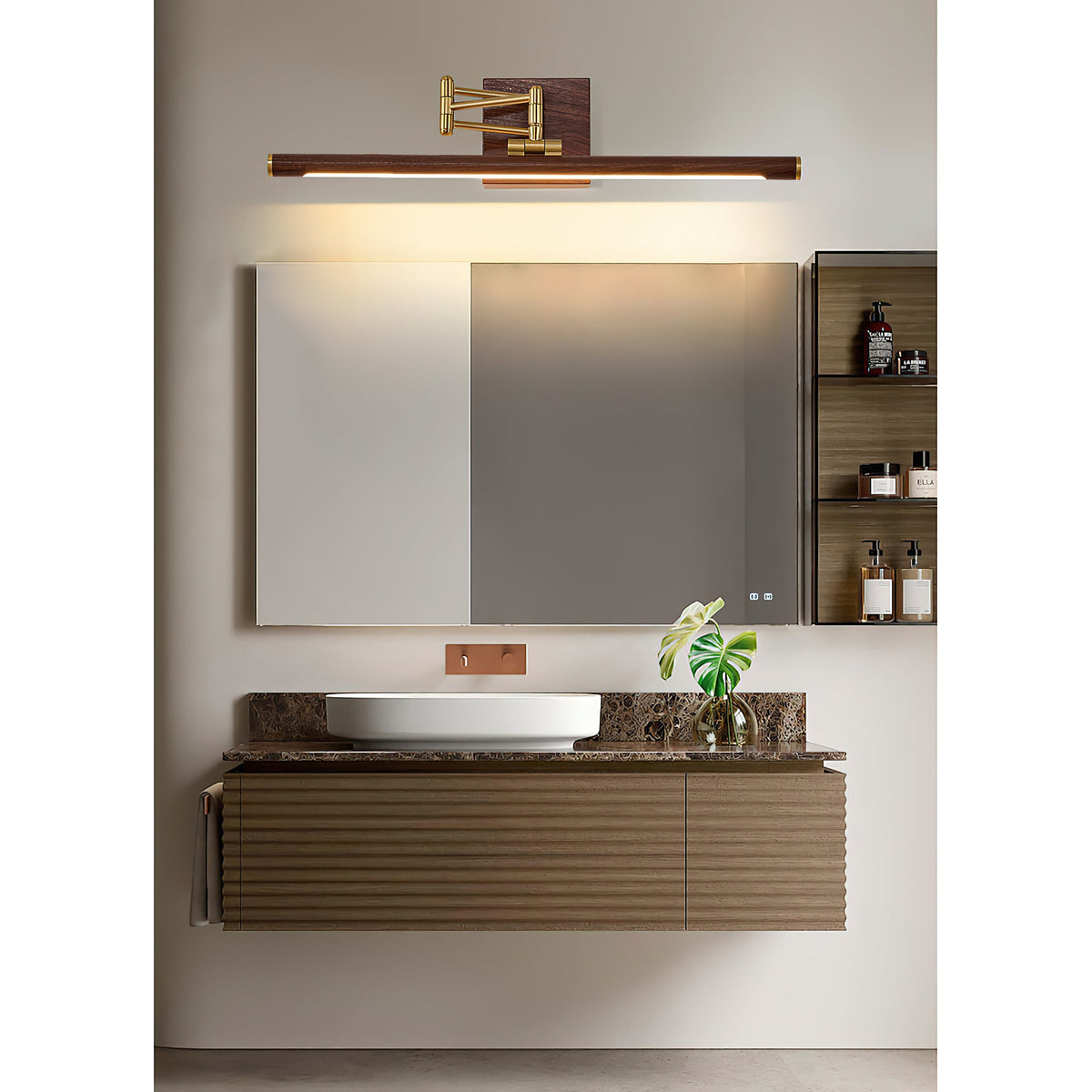 Stave Brass Wall Lamp