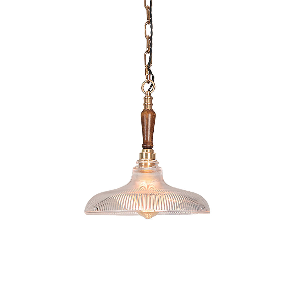 Holophane Glass Pendant Light