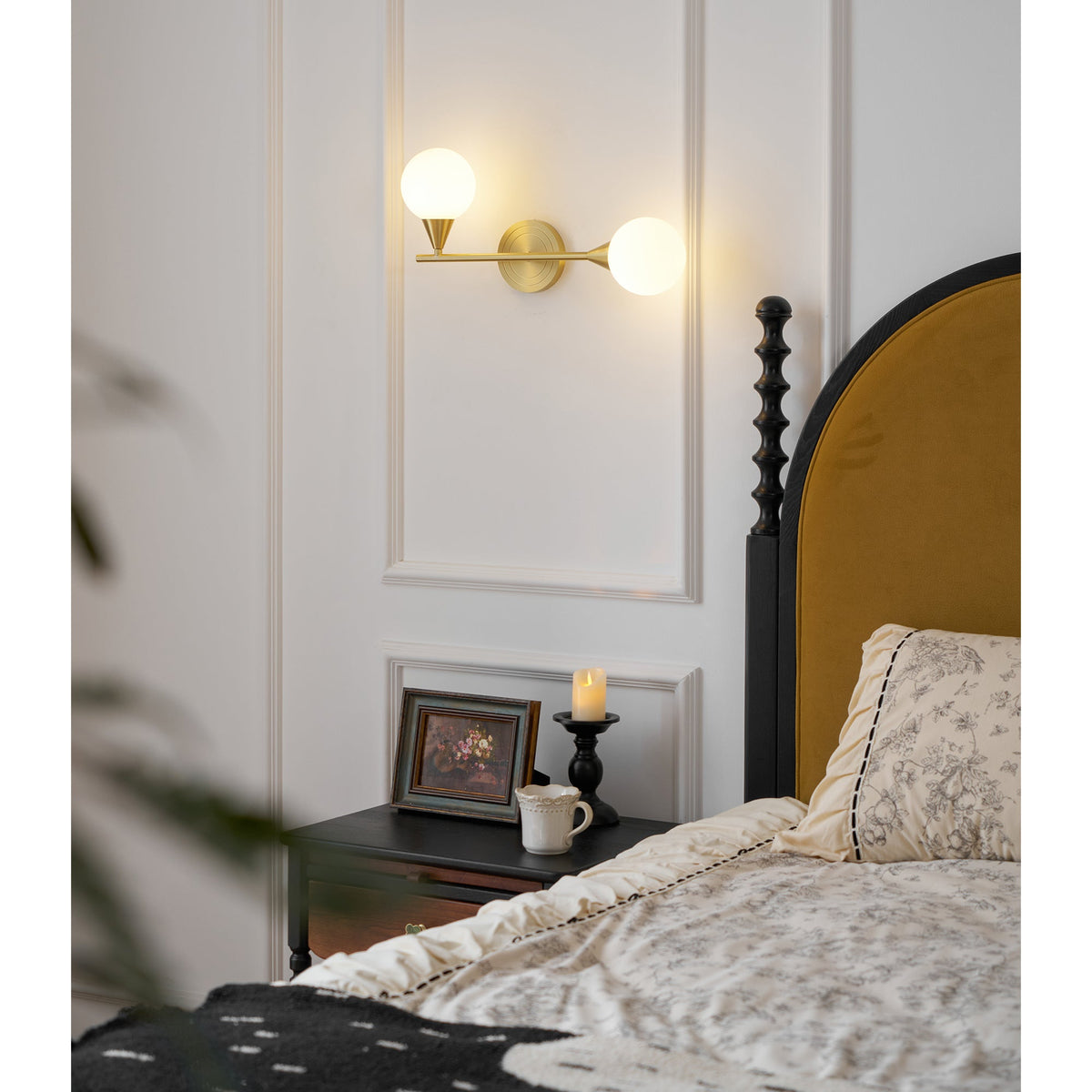 Holten Brass Armed Sconce