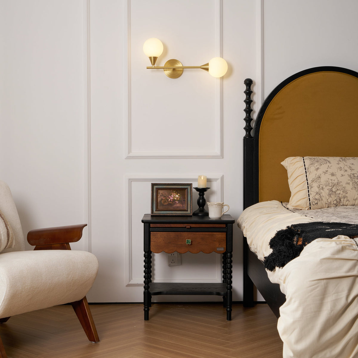 Holten Brass Armed Sconce