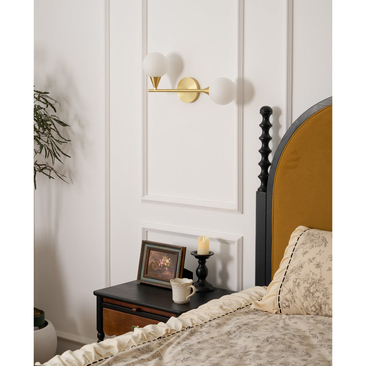 Holten Brass Armed Sconce