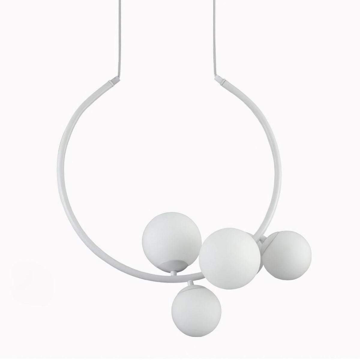 Glass Bubble Pendant Light ∅ 18.9″ x H 20.9″ / Dia 48cm x H 53cm / White Pendant light