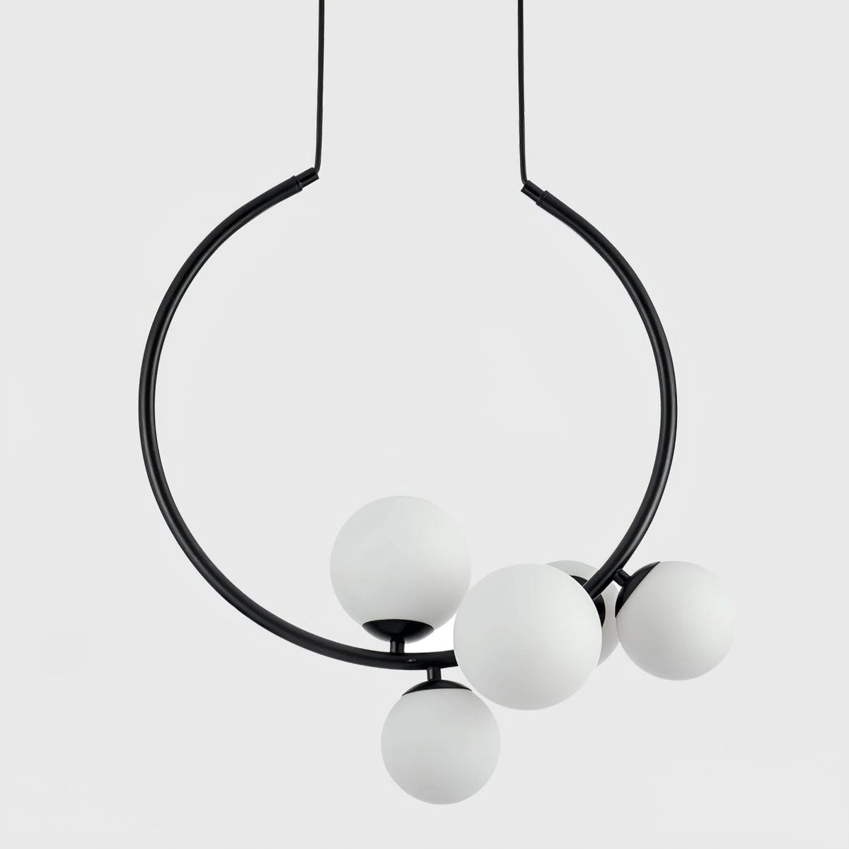Glass Bubble Pendant Light ∅ 18.9″ x H 20.9″ / Dia 48cm x H 53cm / Black Pendant light
