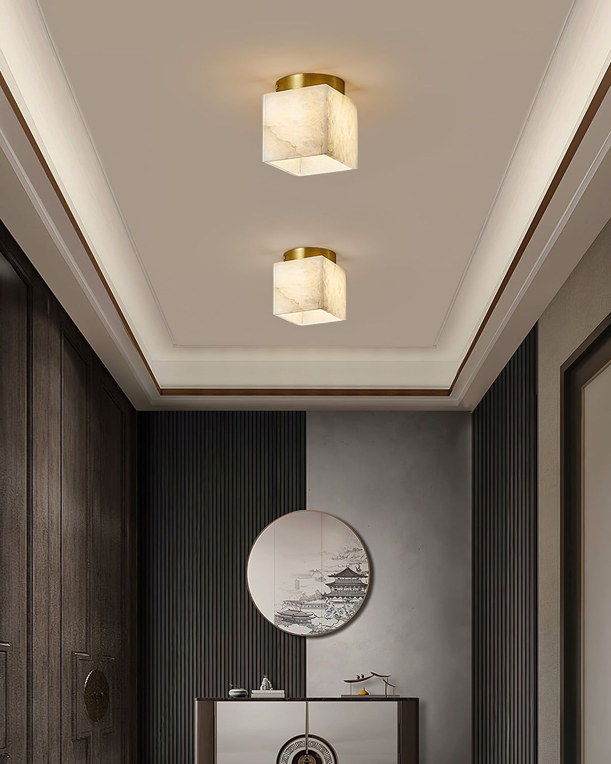 Hudson Valley Budnick Alabaster Ceiling Light