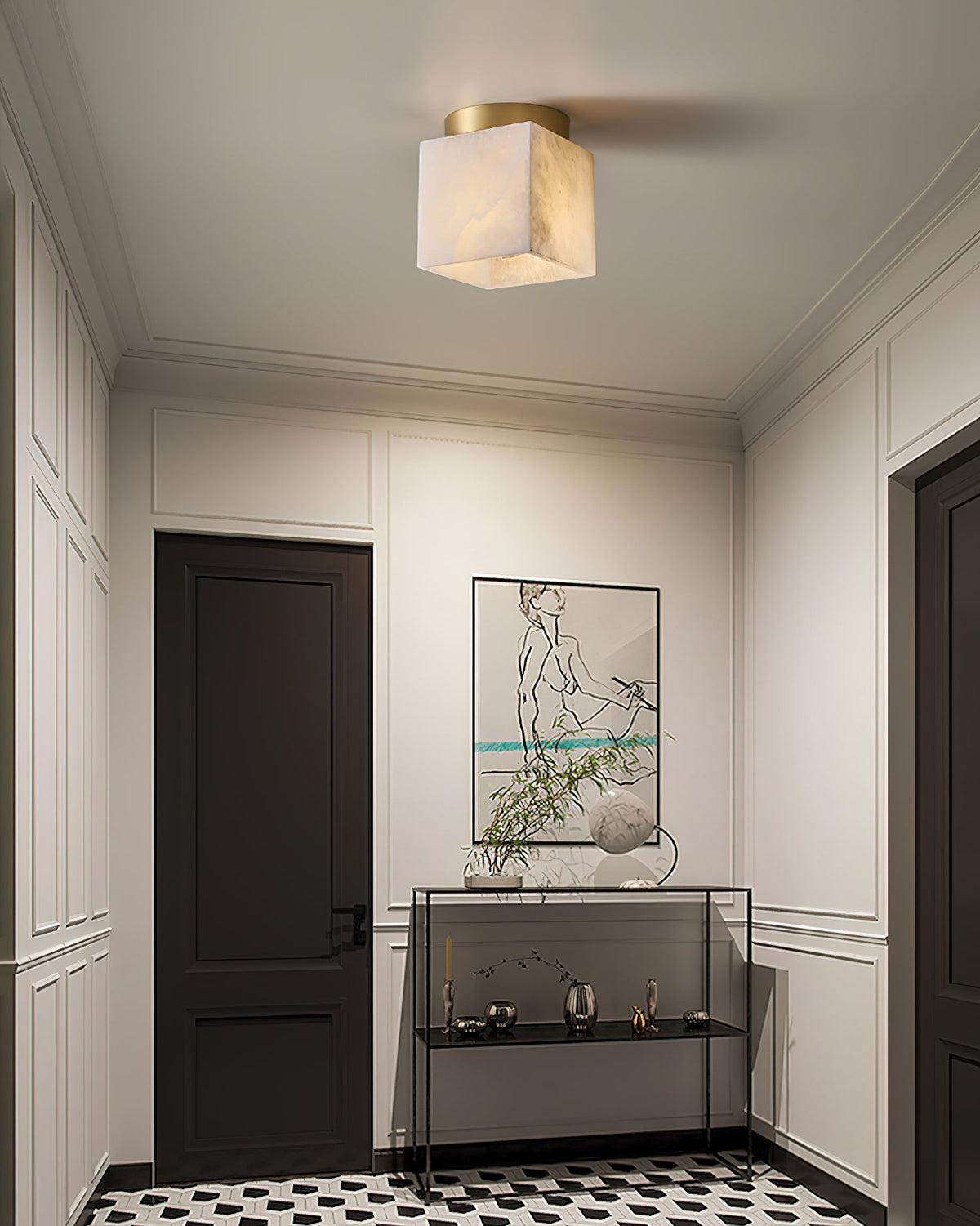 Hudson Valley Budnick Alabaster Ceiling Light