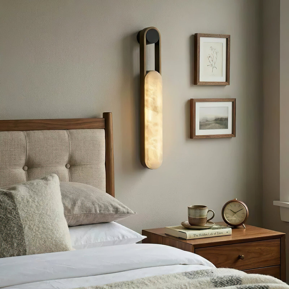 Inez LED Alabaster Wall Sconce