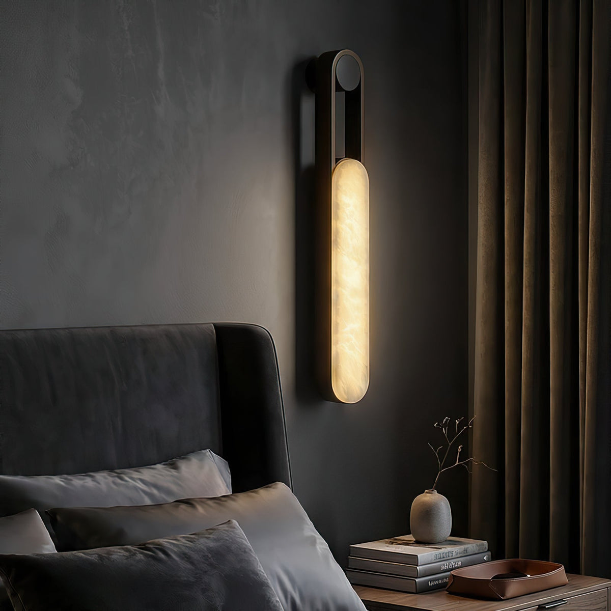 Inez LED Alabaster Wall Sconce