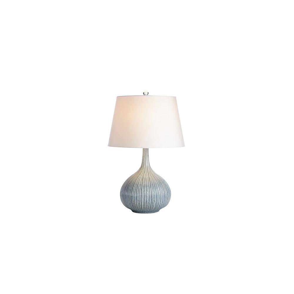 Kole Ceramic Table Lamp ? 12.9″ x H 22.8″ / Dia 33cm x H 58cm / Blue / US plug Table lamp