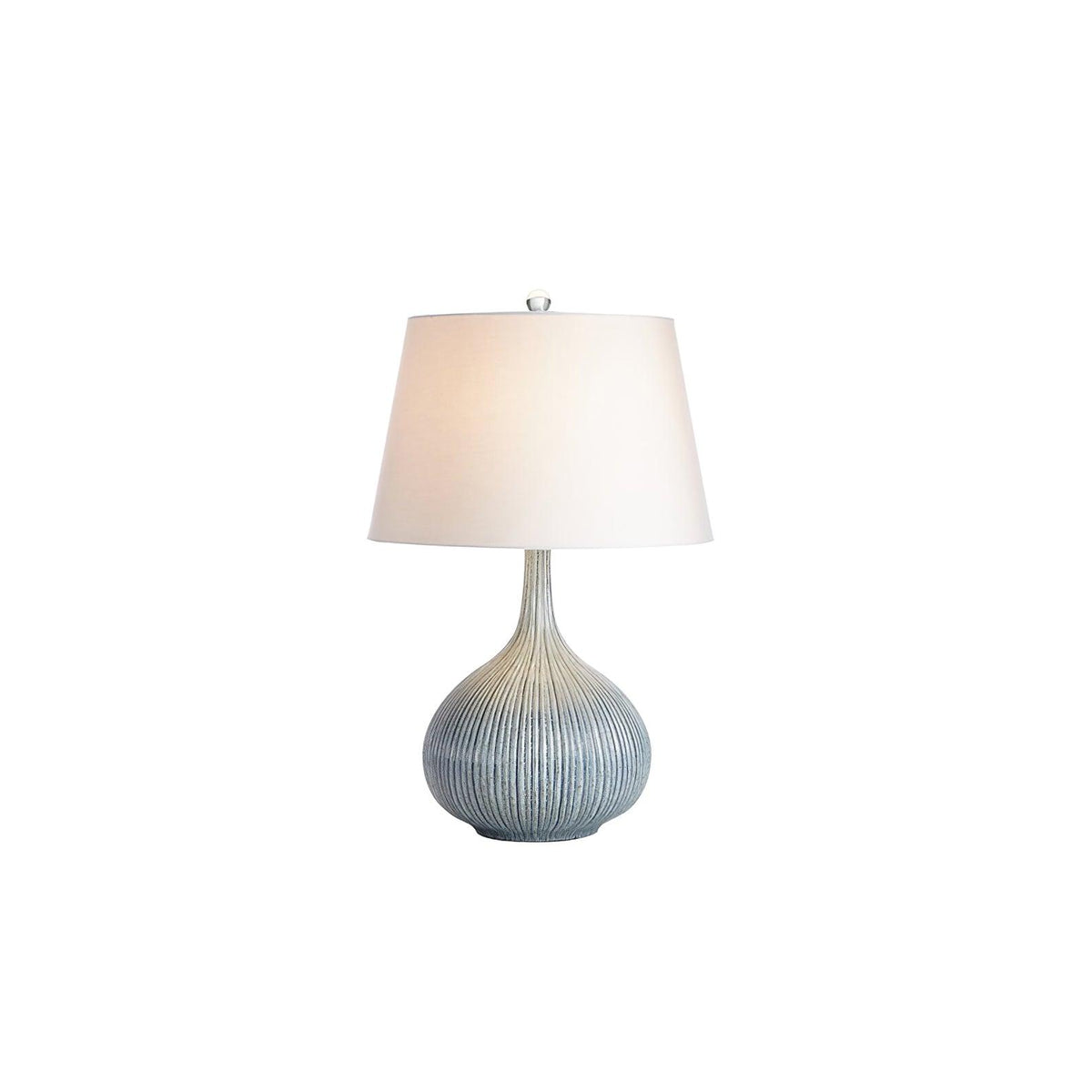 Kole Ceramic Table Lamp ? 16.9″ x H 27.9″ / Dia 43cm x H 71cm / Blue / US plug Table lamp