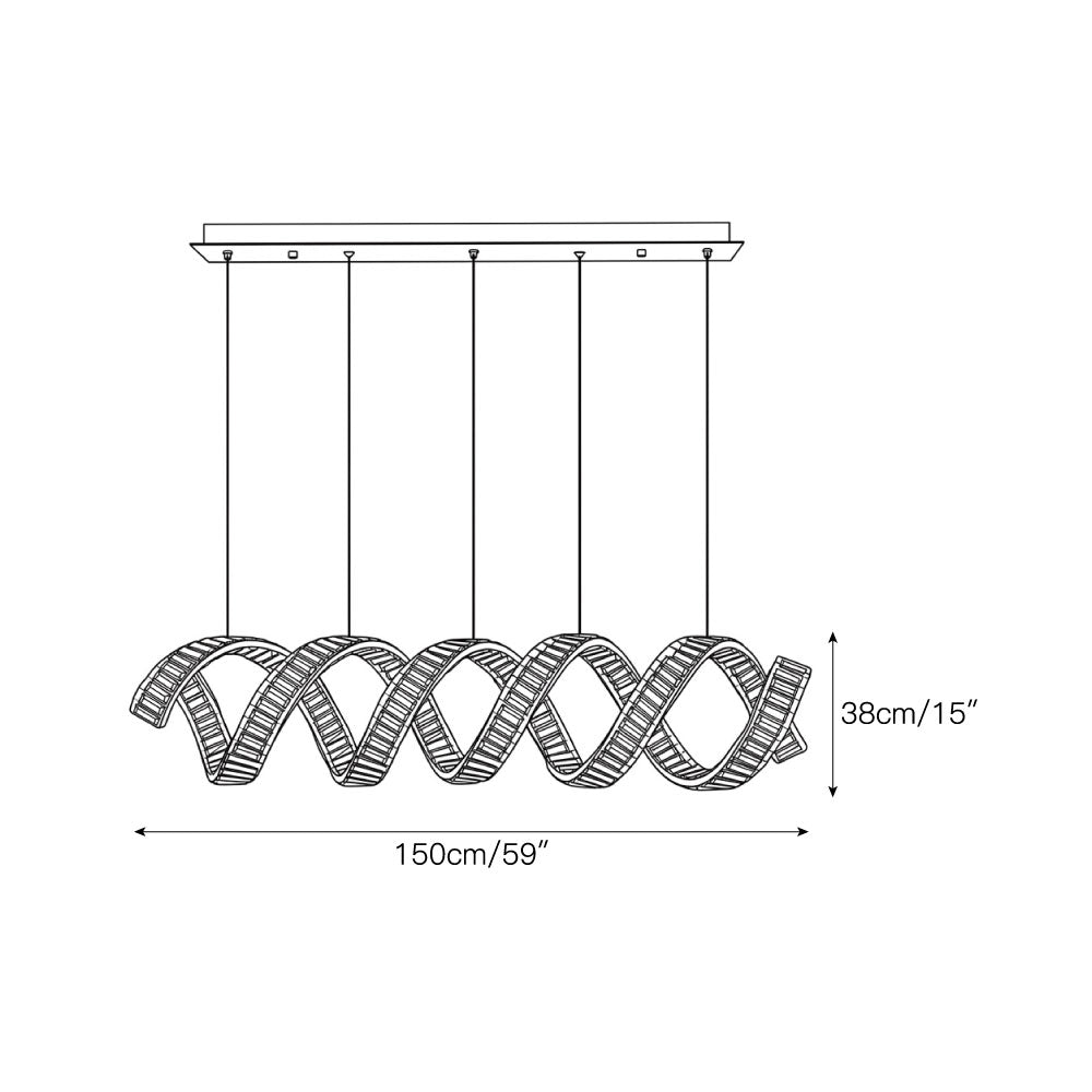 Konstantine Linear Chandelier