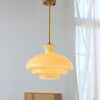 Paolina Glass Pendant Lamp ? 15.7″ x H 11.8″ / Dia 40cm x H 30cm / Yellow Pendant light