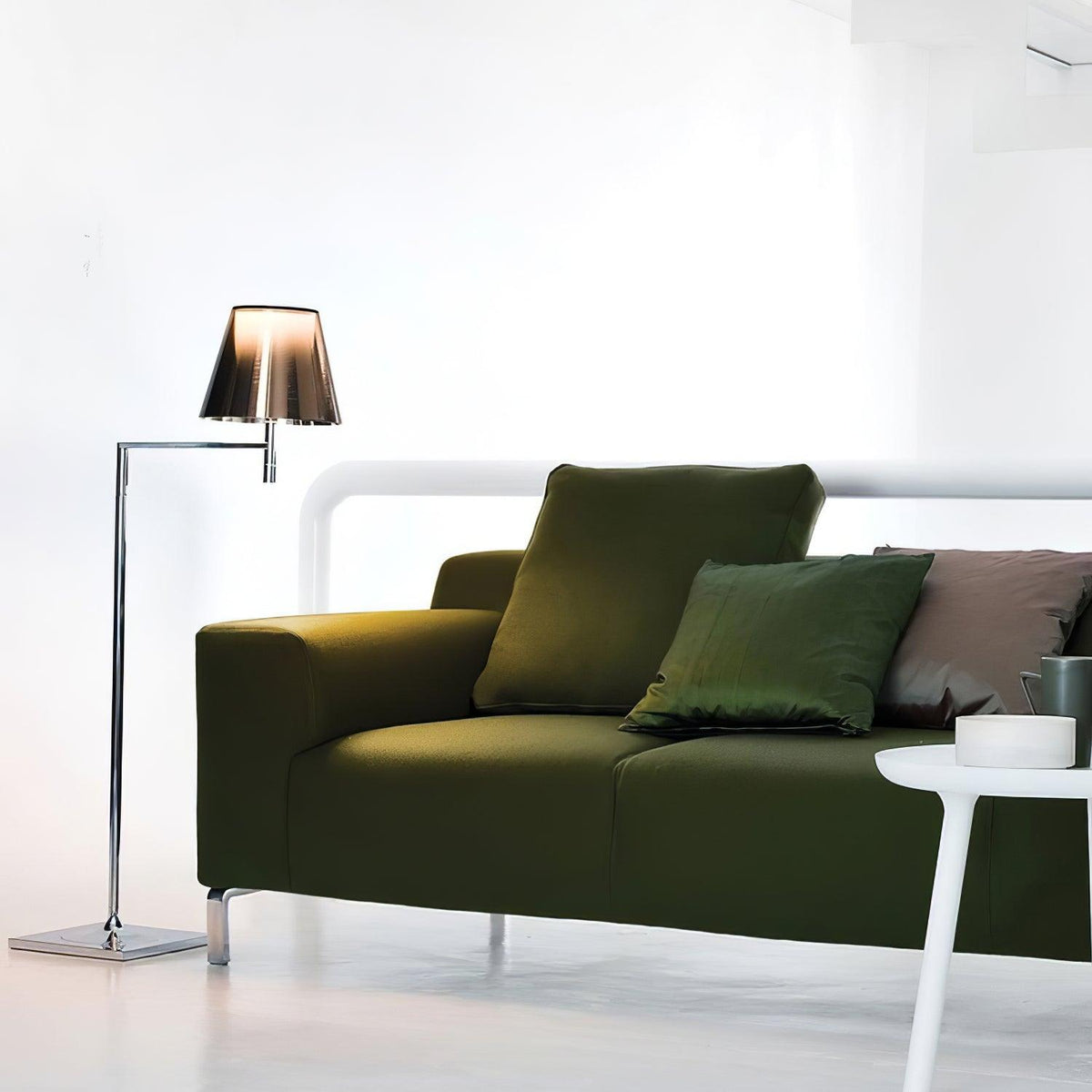 Chrome Prism Bending Floor Light Floor lamp
