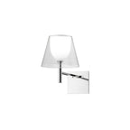 Chrome Prism Wall Lamp ? 9.3″ x H 15.7″ / 23.5cm x H 40cm / Clear acrylic & Chrome Wall lamp