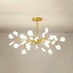 LED Firefly Sputnik Chandelier 30 heads ? 27.6″ x H 13.8″ / Dia 70 cm x H 35 cm / Gold + White Chandelier