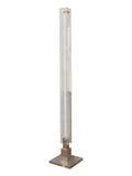 Lampadaire Floor Lamp L 9.8″ x W 9.8″ x H 62.9″ / L 25cm x W 25cm x H 160cm / Chrome & Transparent / US Plug Floor lamp