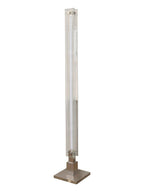 Lampadaire Floor Lamp L 9.8″ x W 9.8″ x H 62.9″ / L 25cm x W 25cm x H 160cm / Chrome & Transparent / US Plug Floor lamp