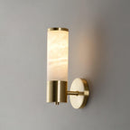 Lampatron Alabaster Wall Lamp ? 3.1″ x H 9.4″ / Dia 8cm x H 24cm / Gold & White Wall lamp