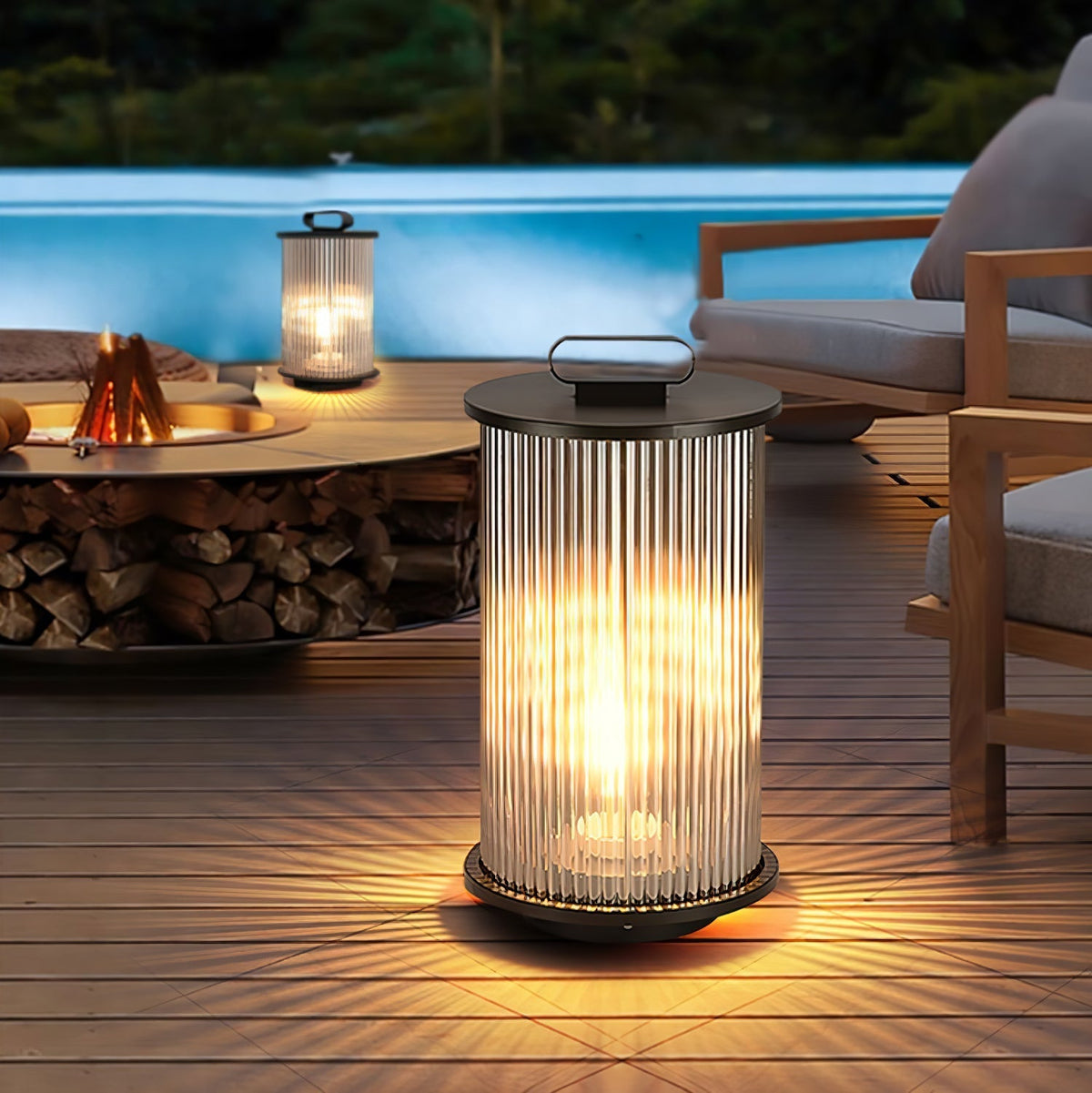 Lantern Garden Solar Outdoor Light Floor lamp