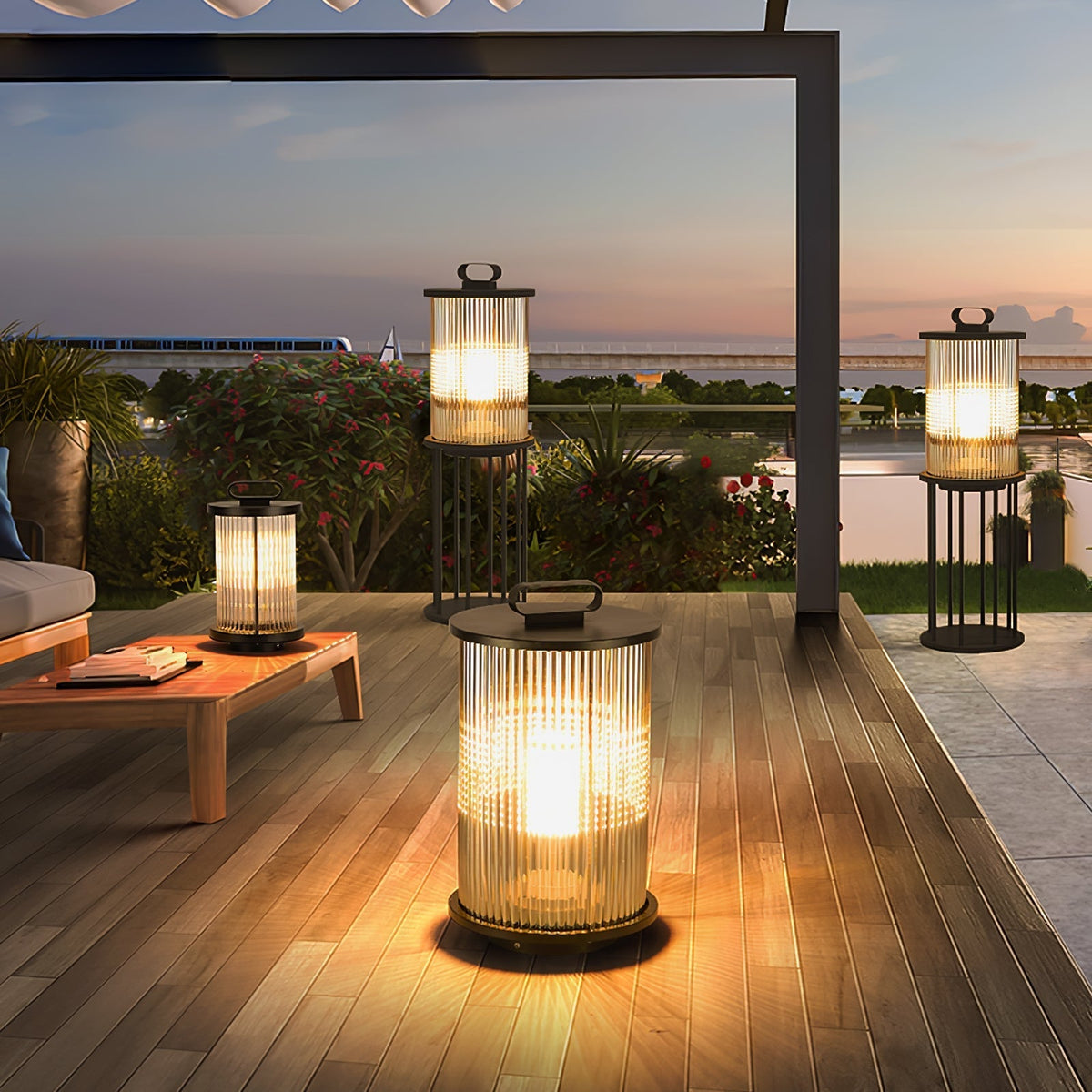Lantern Garden Solar Outdoor Light Floor lamp