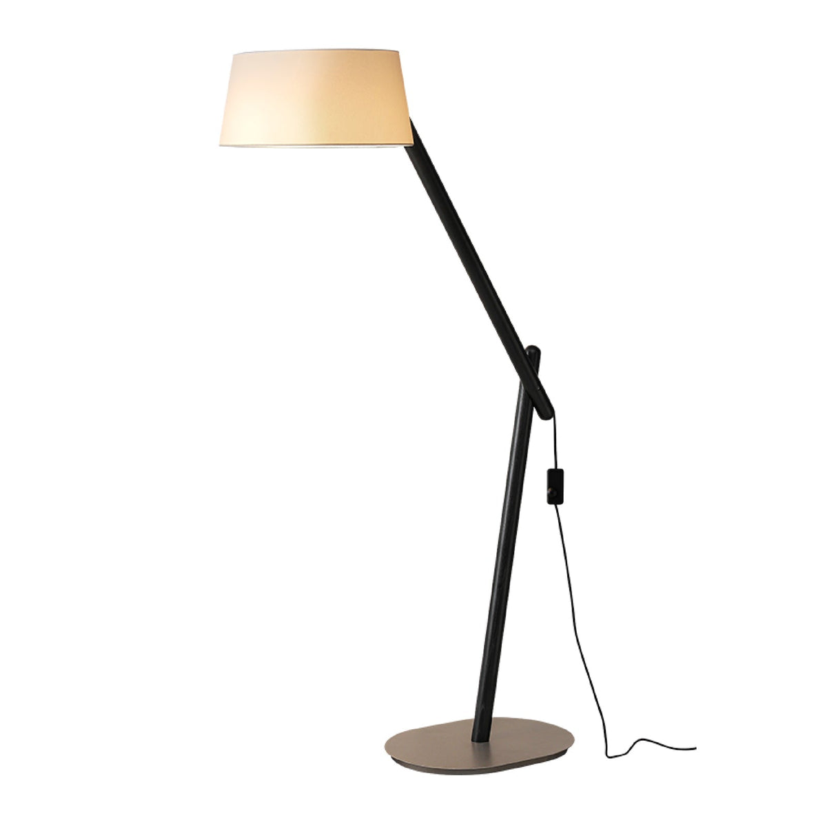 Lean Pivot Floor Lamp ∅ 18.9″ x H 65″ / Black / US Plug Floor lamp