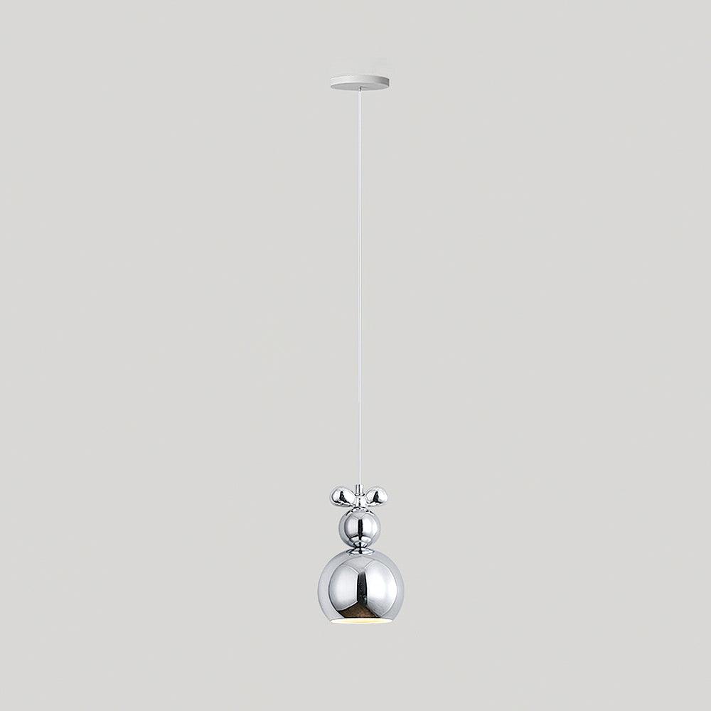 Laila Mini Pendant Light Model A: ∅ 4.7″ x H 8.7″ / Dia 12cm x H 22cm / Chrome Pendant light