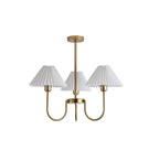 Lenore Pleated Chandelier 3 heads ? 24.4″ x H 22.8″ / Dia 62cm x H 58cm / Gold Chandelier