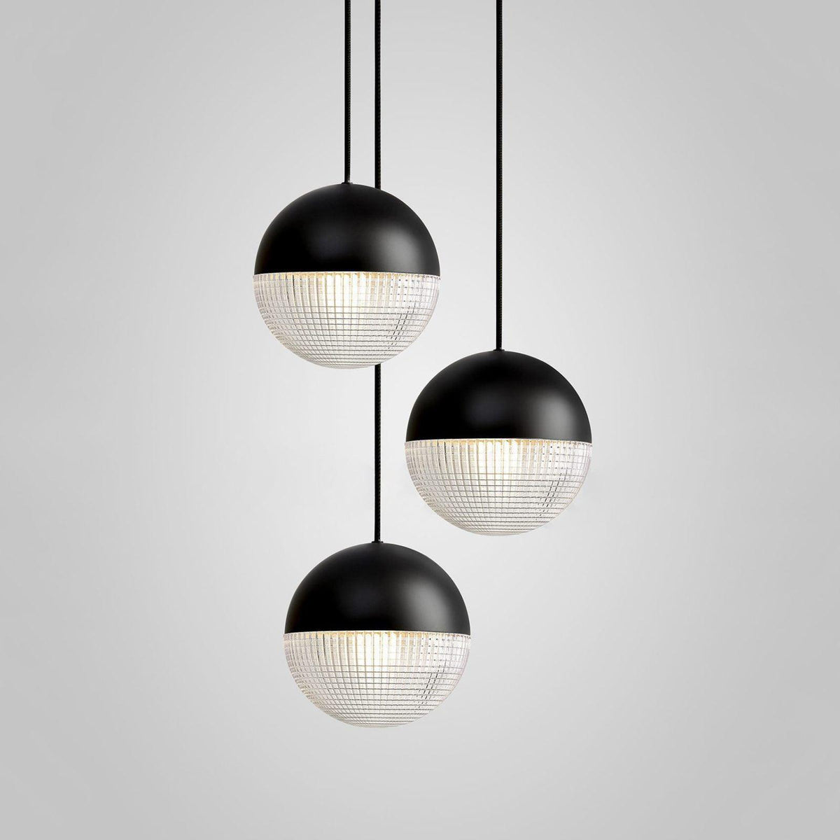 Lens Flair Pendant Lamp 3heads ? 13.8″ x H 59″ / Dia 35cm x H 150cm / Black Pendant light