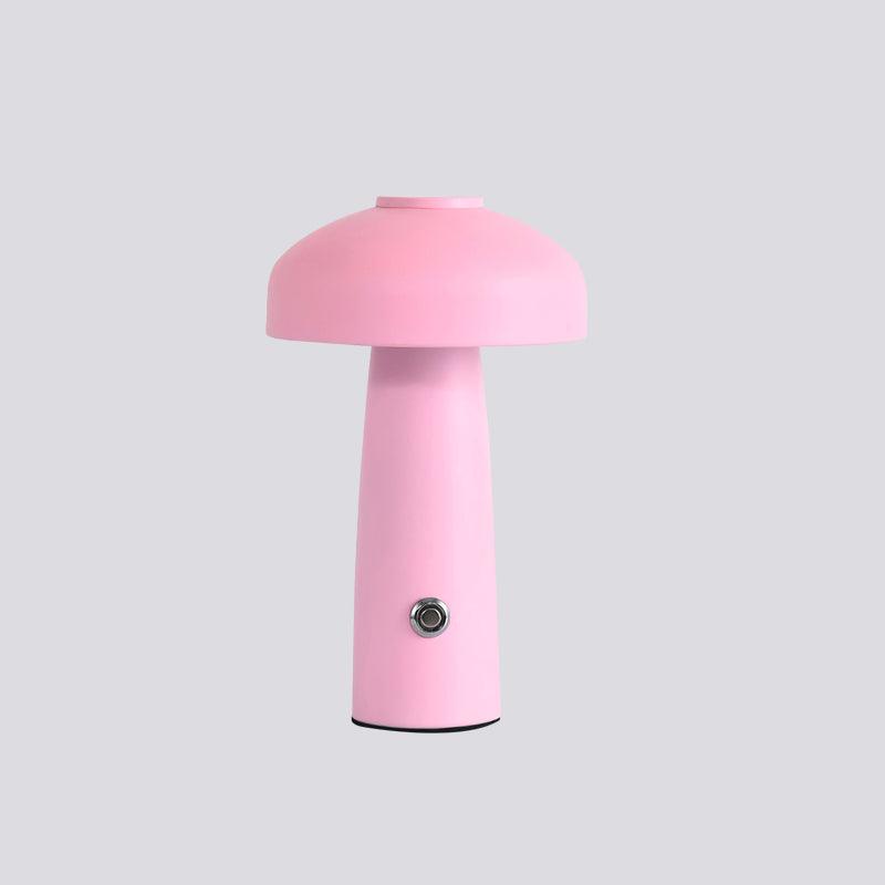 Leon Mushroom Built-in Battery Table Lamp ∅ 5.9″ x H 9.8″ / Dia 15cm x H 25cm / Pink / Touch Switch Table lamp