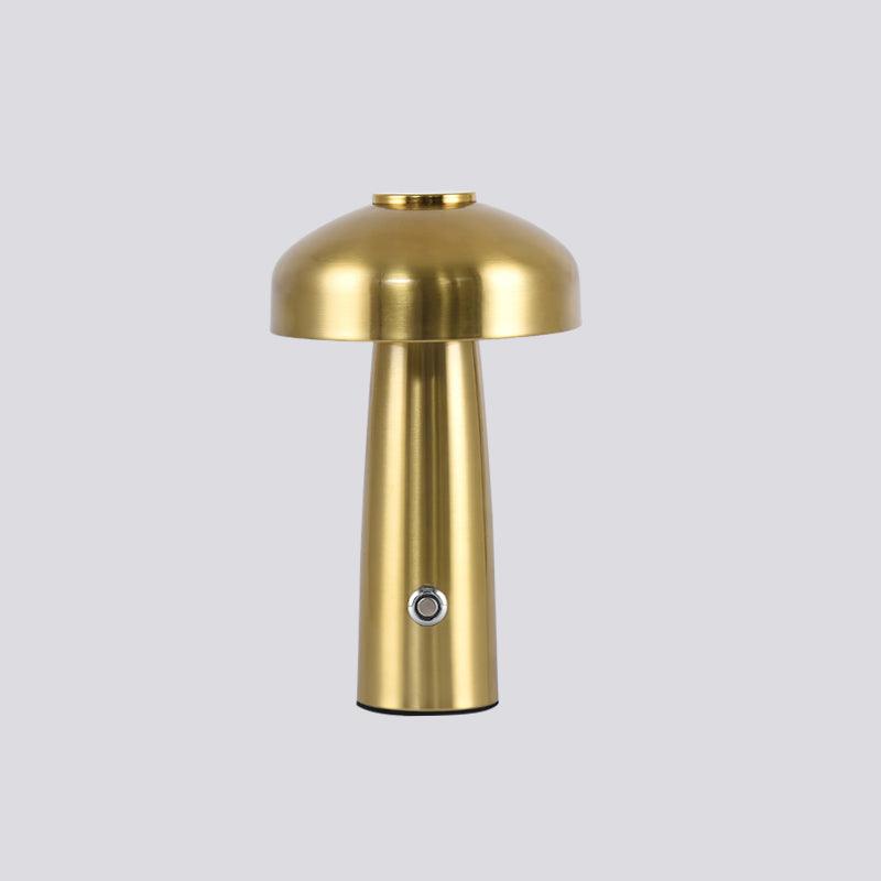 Leon Mushroom Built-in Battery Table Lamp ∅ 5.9″ x H 9.8″ / Dia 15cm x H 25cm / Gold / Touch Switch Table lamp