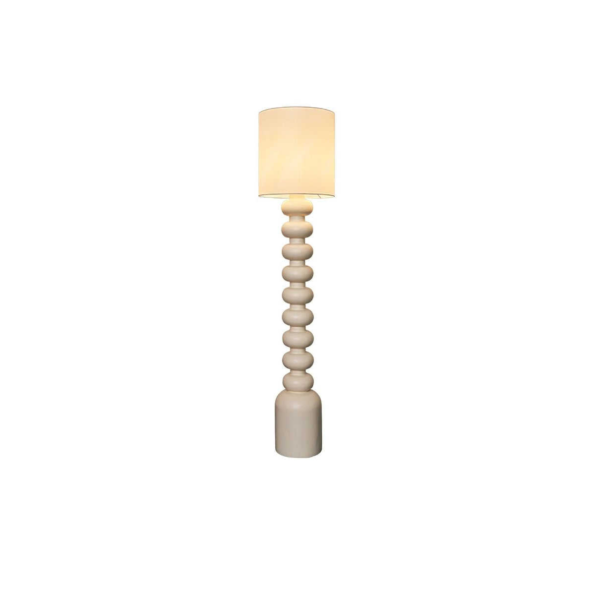 Leona Floor Lamp Smooth: ∅ 11.8″ x H 70″ / Dia 30cm x H 178cm / White / US Plug Floor lamp