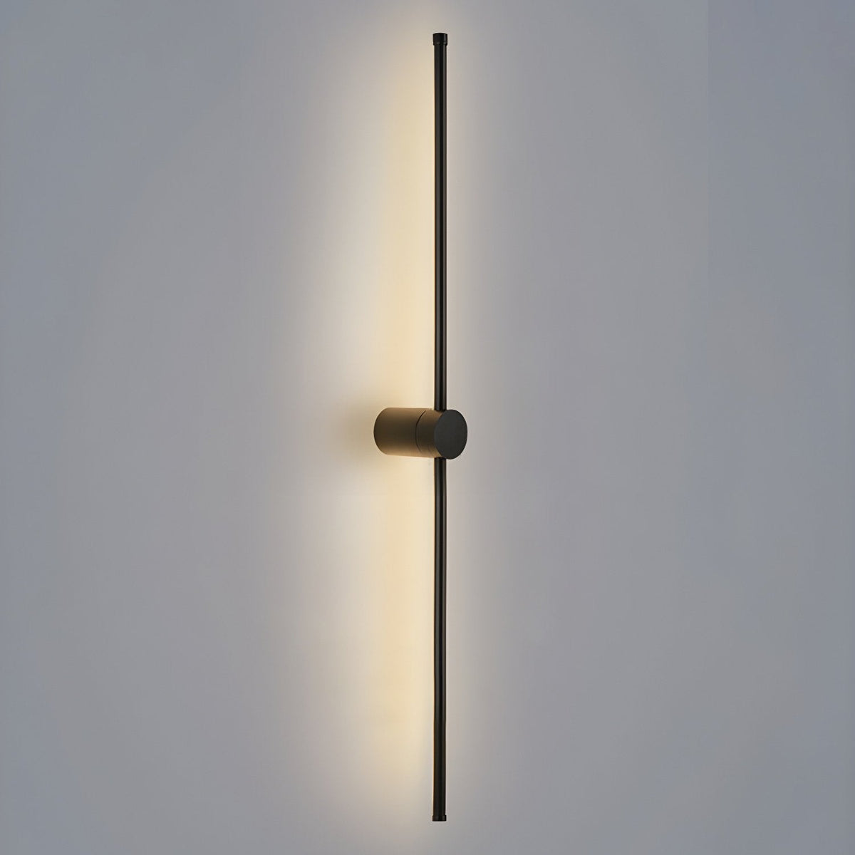 Linear LED Rechargeable Wall Light Model C ? 2.3″ x H 47.2″ / Black / Three-color Changing Light & USB charging plug
