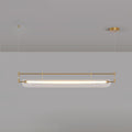 Linear Strip Chandelier L 31.5″ x W 4.7″ x H 7.9″ / L 80cm x W 12cm x H 20cm / Gold & Clear / Warm Light Chandelier