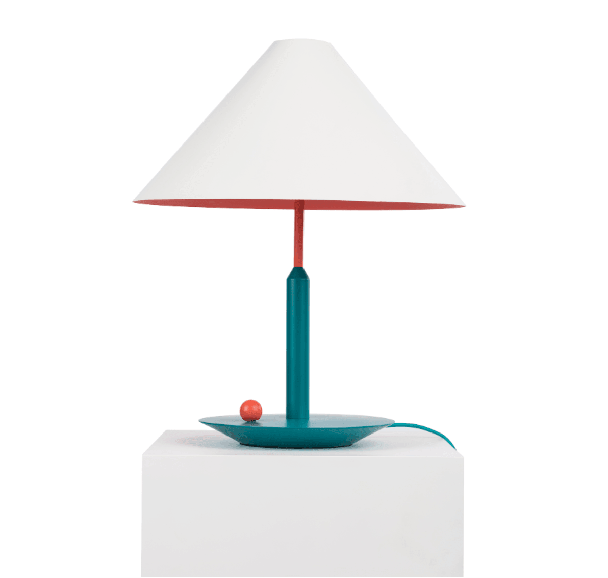 Little Eliah Table Lamp ? 16.5″ x H 21.6″ / Dia 42cm x H 55cm / Red + Green / US Plug Table lamp