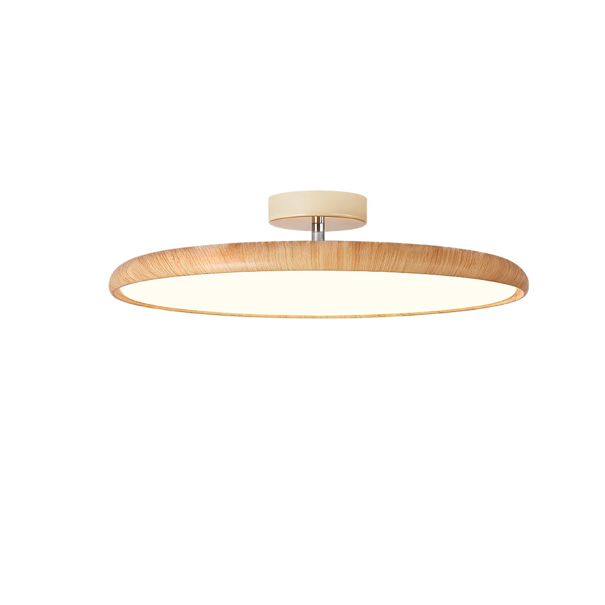 Lola Wood Grain Adjustable Ceiling Lamp ? 15.7″ x H 5.3″ / Water Transfer Printing Wood Grain / Triac Dimmable Warm