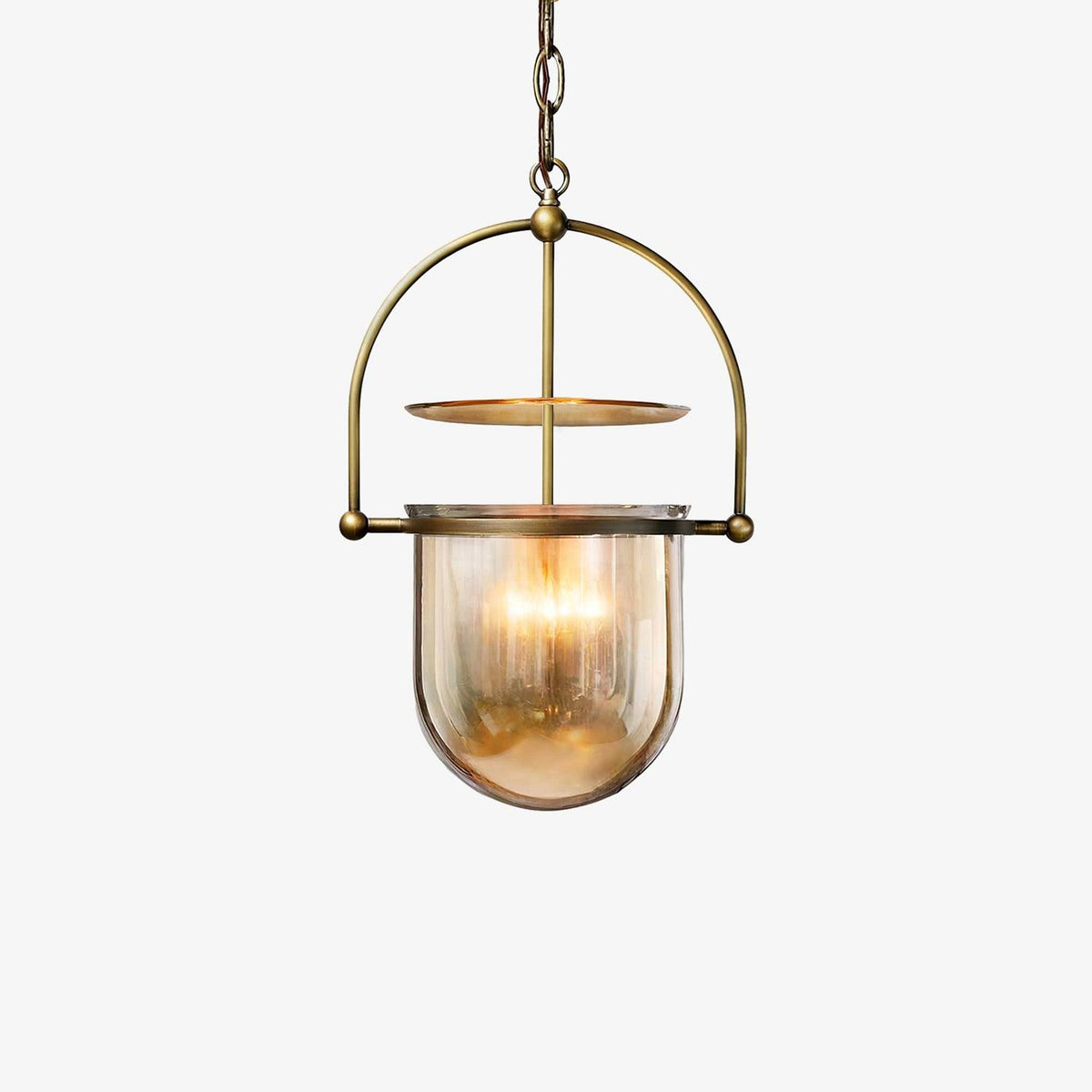 Lorford Cup Pendant Light ? 13.4″ x H 19.7″ / Dia 34cm x H 50cm / Gold & Amber Pendant light