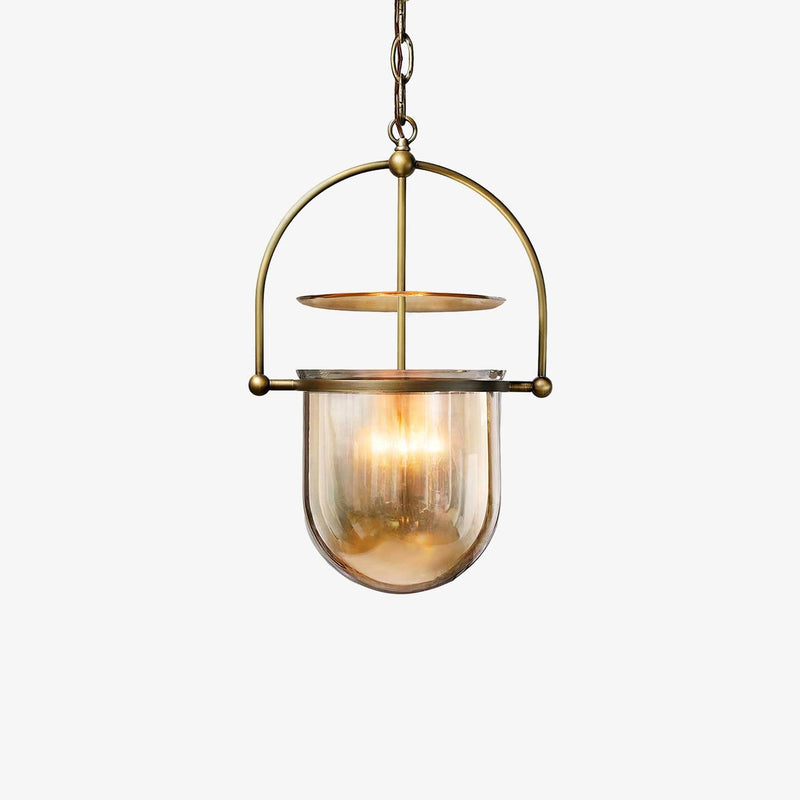 Lorford Cup Pendant Light ? 13.4″ x H 19.7″ / Dia 34cm x H 50cm / Gold & Amber Pendant light