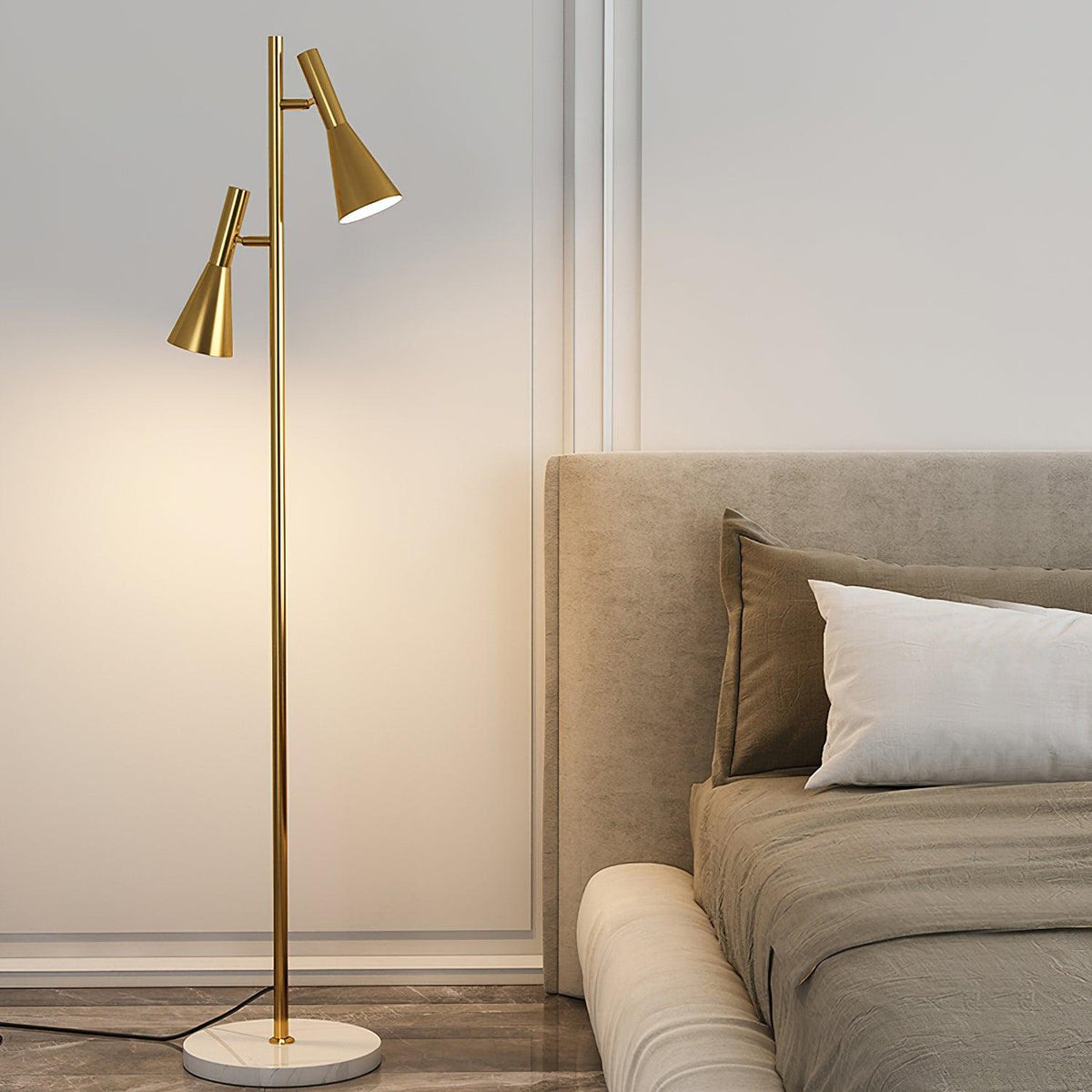 Lron Mouth Floor Lamp ? 10.6″ x H 60.6″ / Dia 27cm x H 154cm / Gold / US Plug Floor lamp