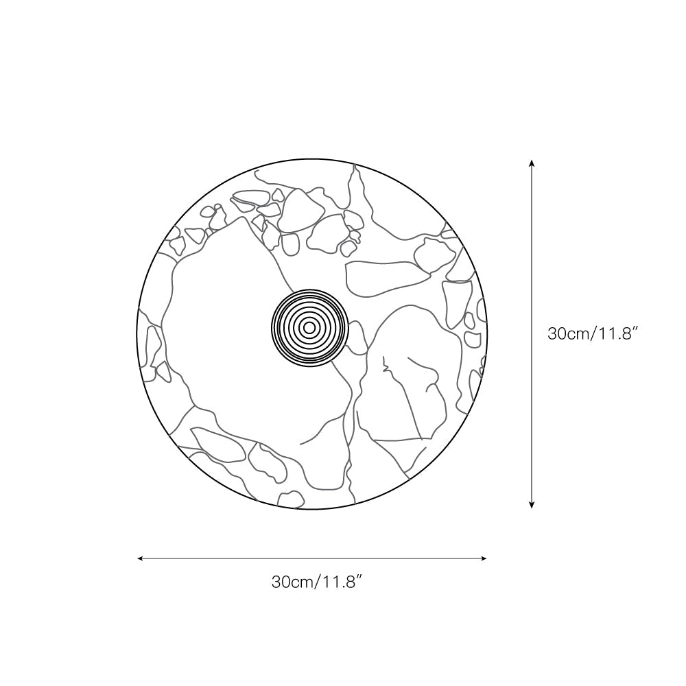 Lucie Round Marble Wall Lamp