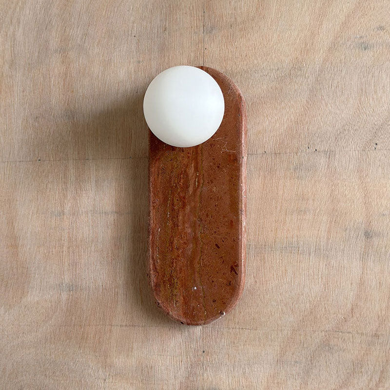 Lucie Travertine Sconce