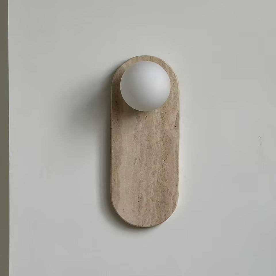 Lucie Travertine Sconce